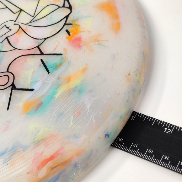 Wham-O Reflyer Frisbee 10.75" 170g w Adobe Logo Art Multicolor Tie Dye Recycled - Picture 16 of 16